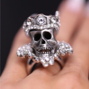 18k gold dipped zombie ring